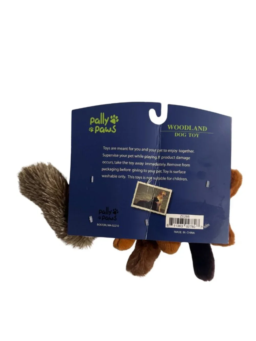 Pally Paws Woodland Dog Toy Plush Squeaker 3 Pack Beaver Chipmunk Squirrel NWT